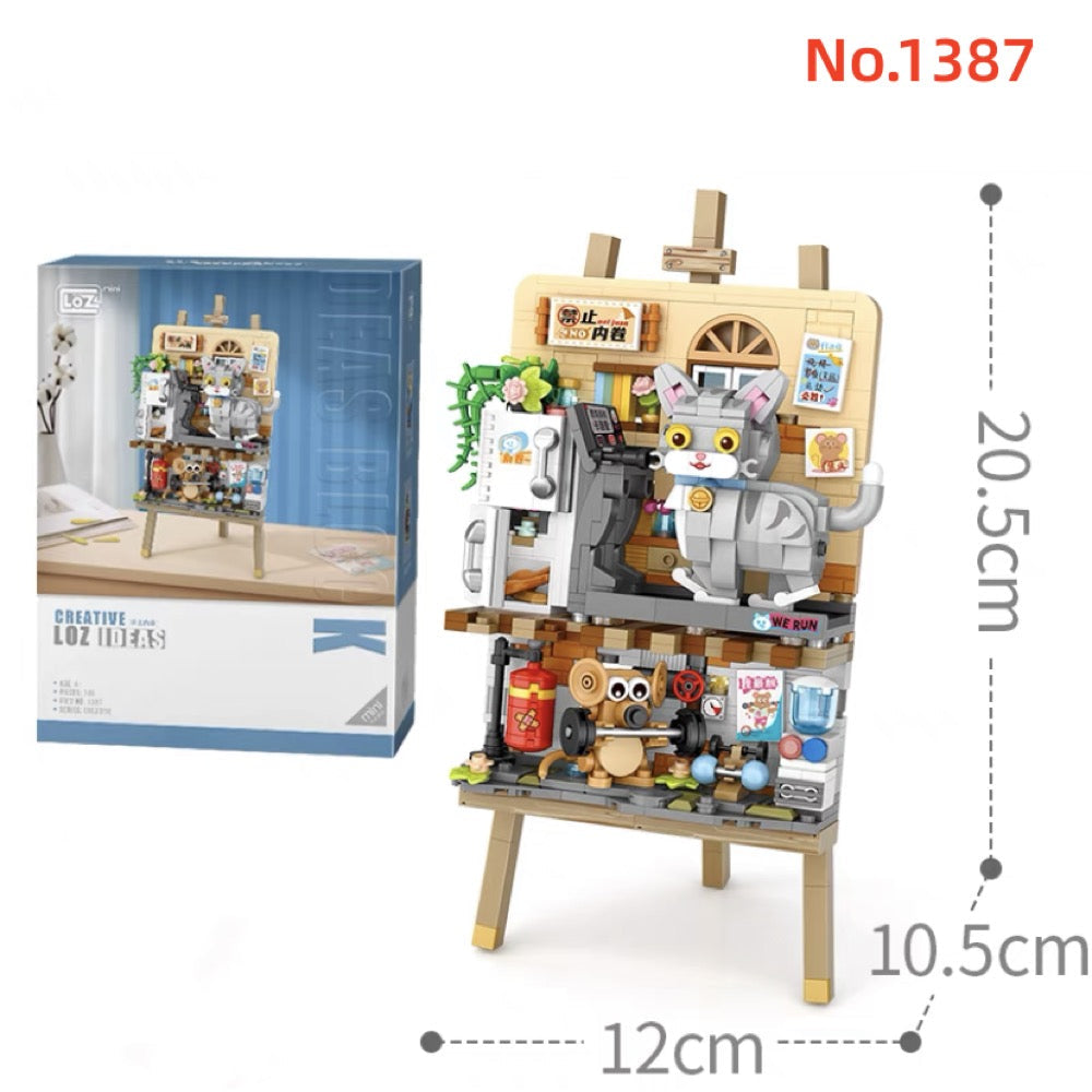 LOZ Creative Ideas Keep Fit Cat & Mouse 1387