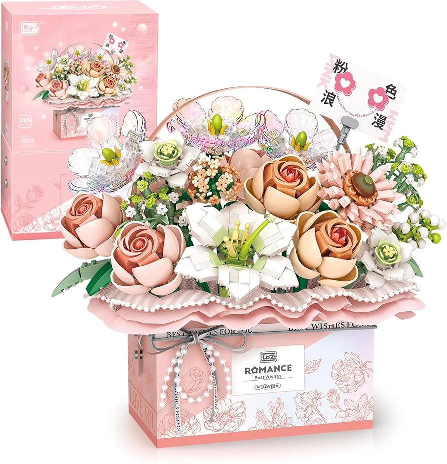 LOZ Pink Flower Gift Box 1951