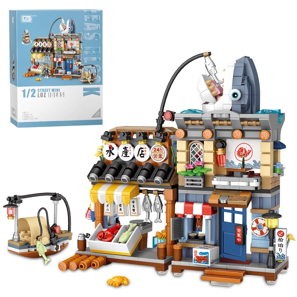 LOZ Street Mini Aquatic Products Shop 1231