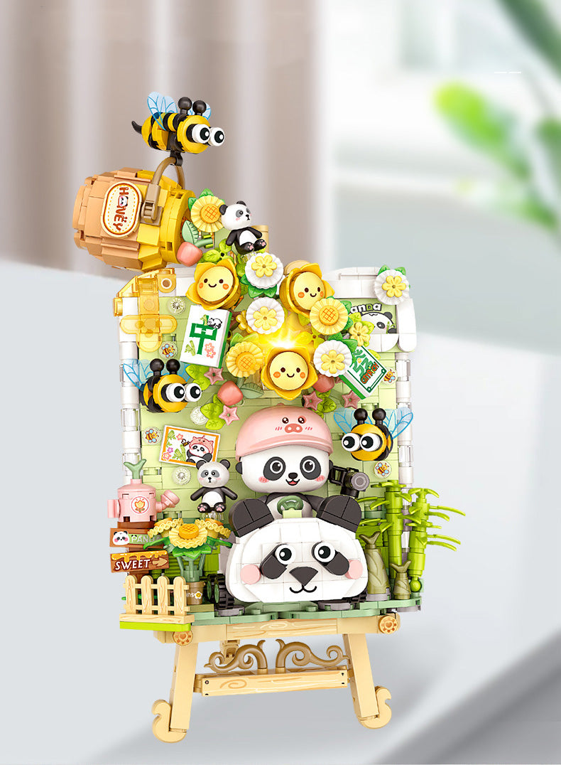 LOZ Panda Secrets Easel 1302