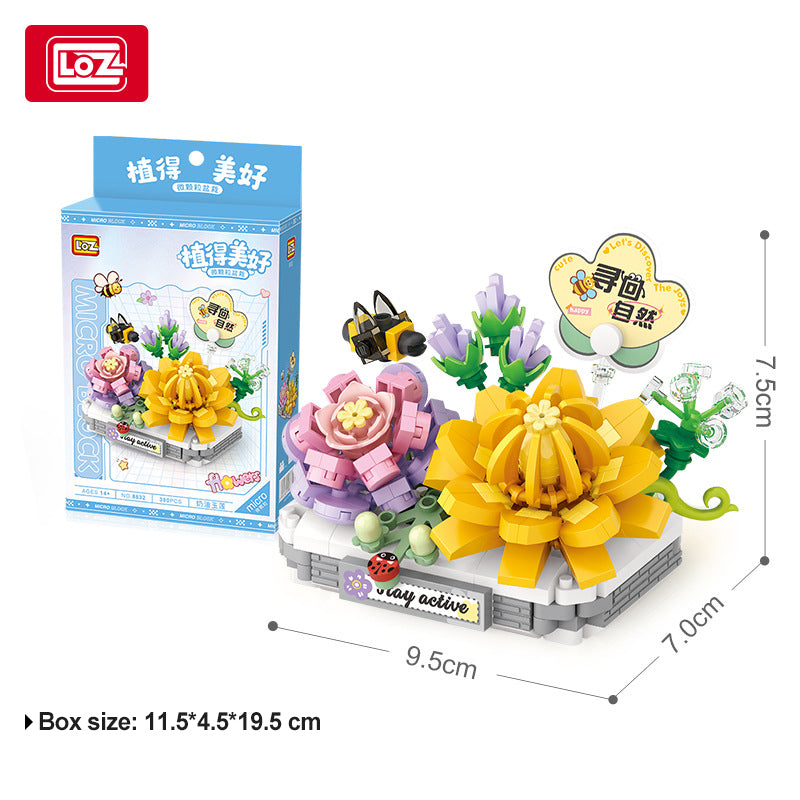 LOZ Creamy Jade Lotus 8832