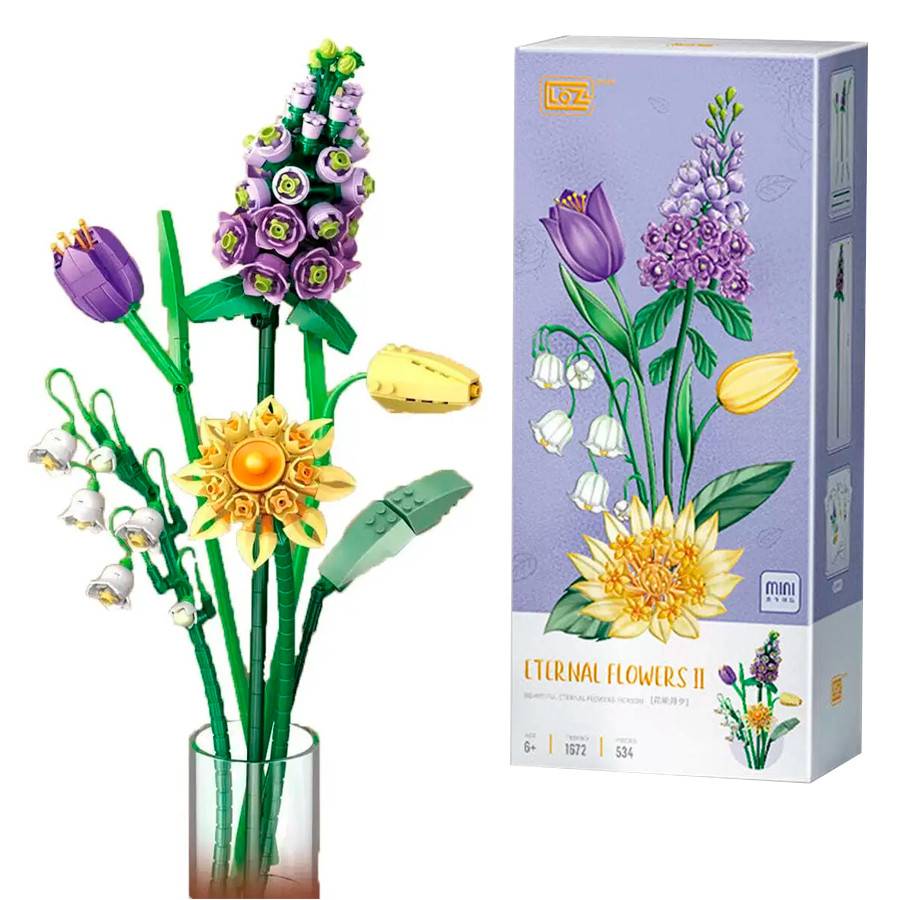 LOZ Violets & Tulips Bouquet 1672