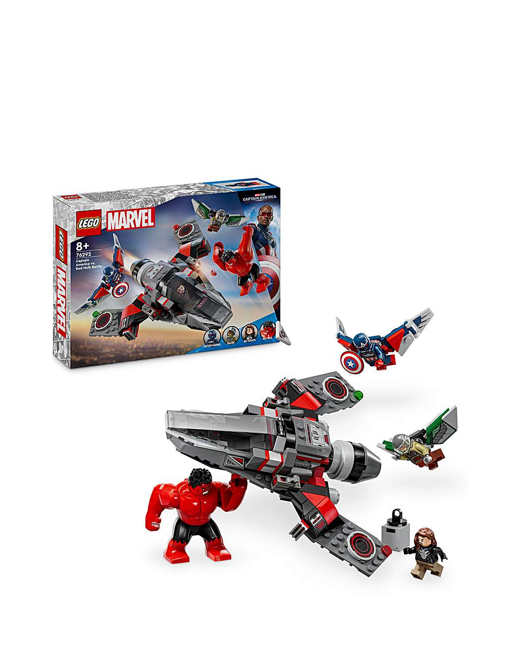 LEGO Marvel Captain America vs. Red Hulk Battle 76292