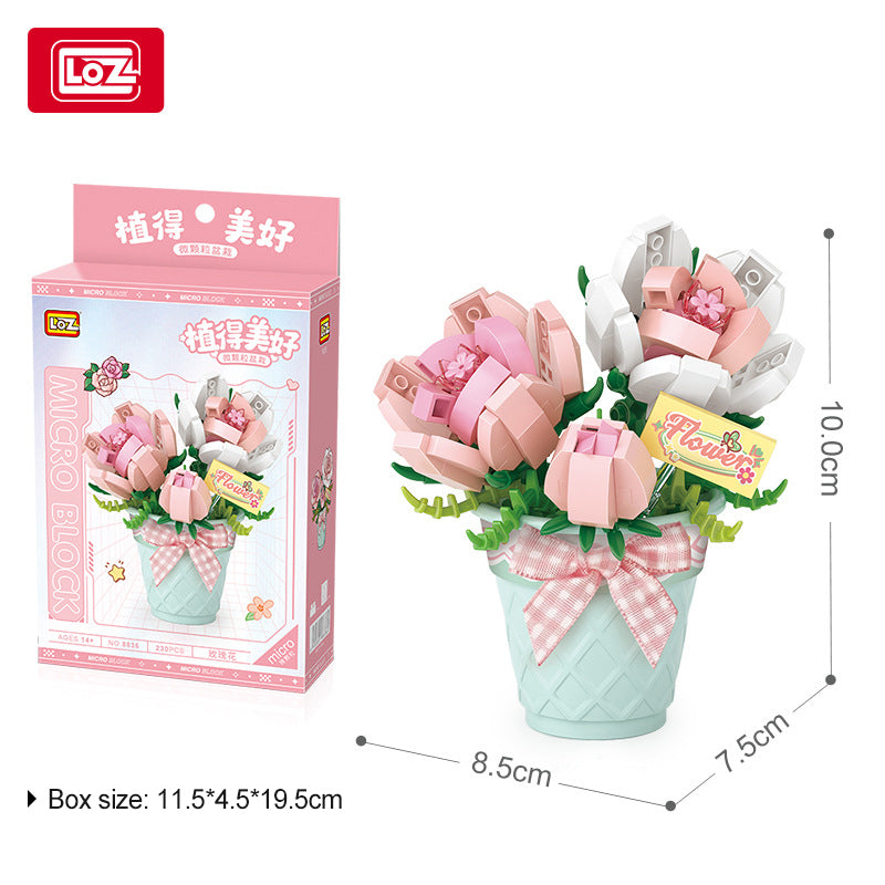 LOZ Rose Flowers 8836