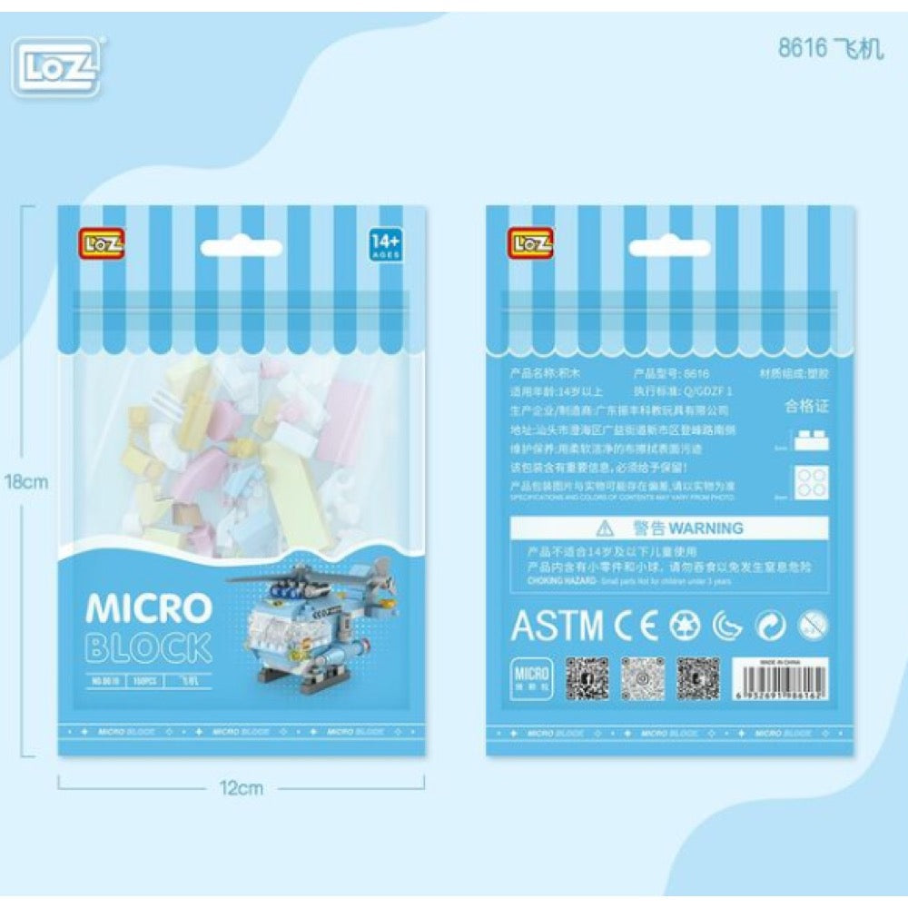 LOZ Helicopter Polybag 8616