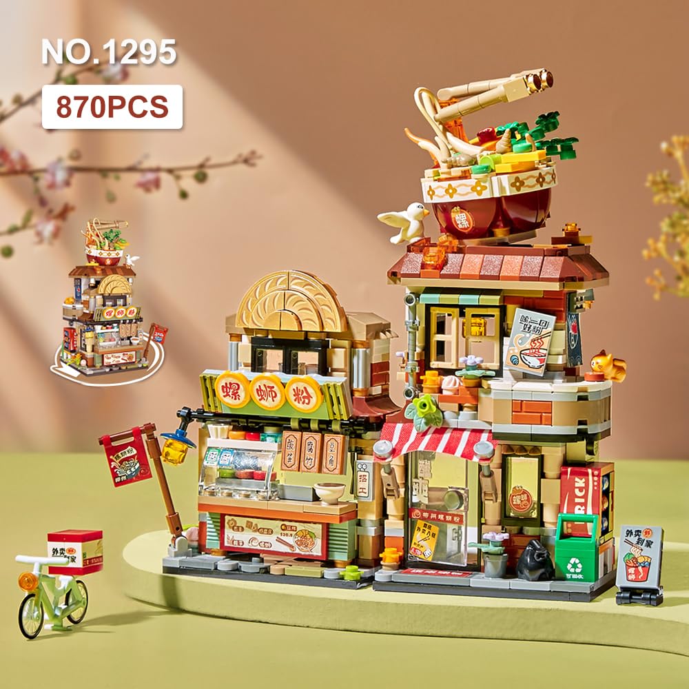 LOZ Street Mini Snail Noodle Shop 1295