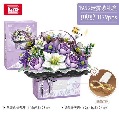 LOZ Misty Purple Flower Gift Box 1952