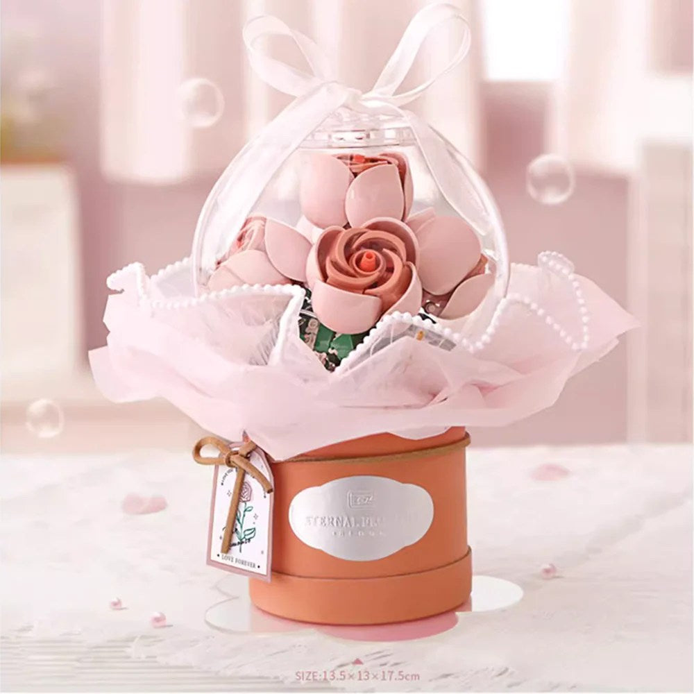 LOZ Elemental Flowers Pink Rose Bouquet 1298