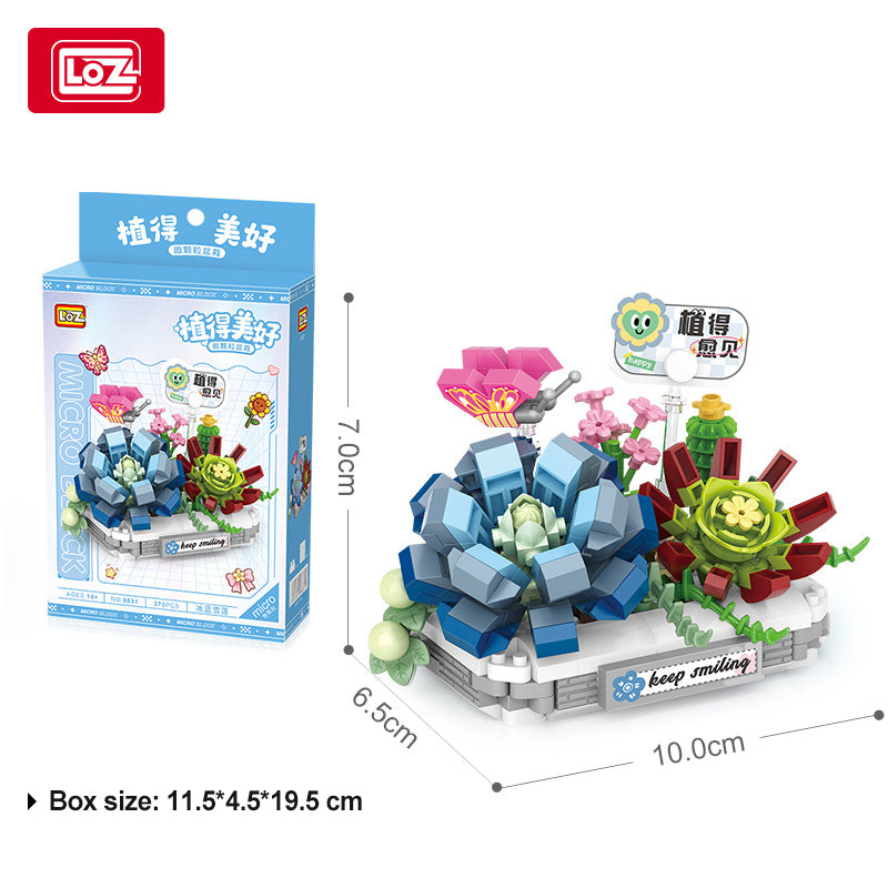 LOZ Ice Blue Snow Lotus 8831