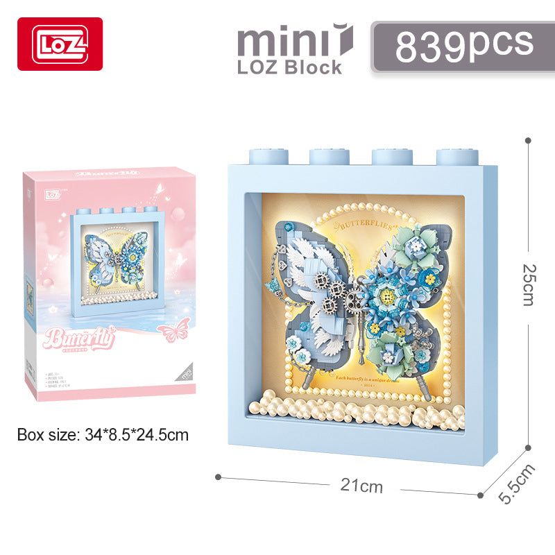 LOZ Blue Butterfly Dream Flowers 1961